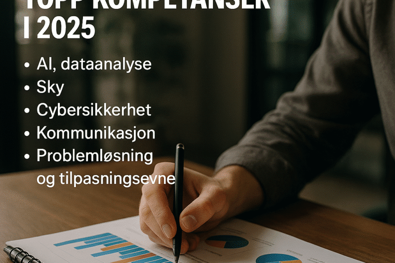 De mest etterspurte ferdighetene i arbeidsmarkedet: topp kompetanser i 2025