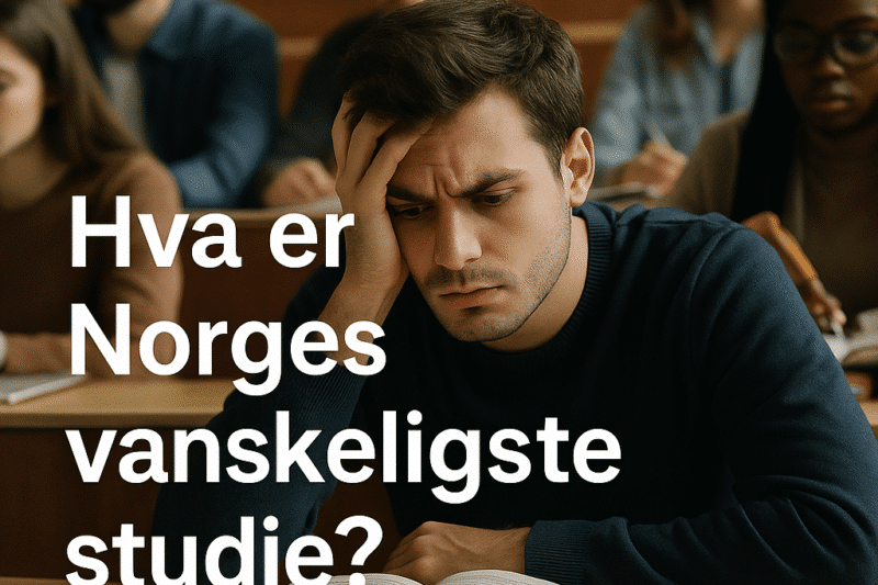 Hva er norges vanskeligste studie?