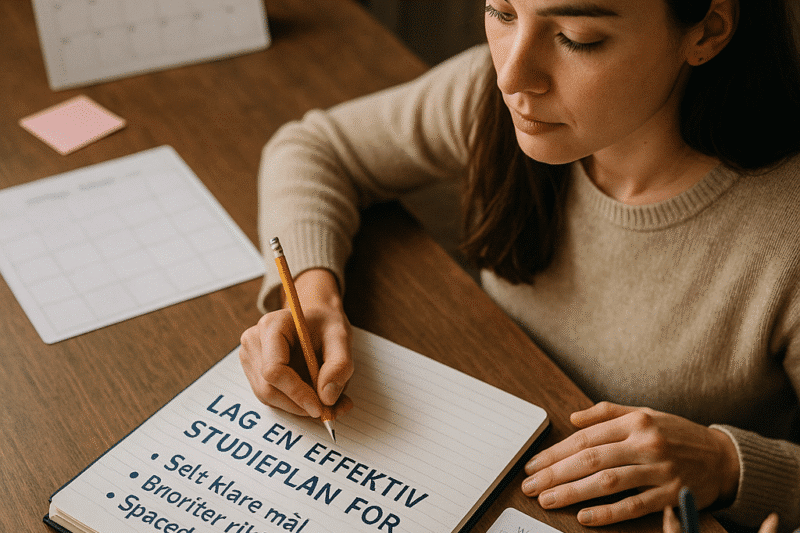 Hvordan lage en effektiv studieplan for eksamen: steg-for-steg guide, verktøy og tips