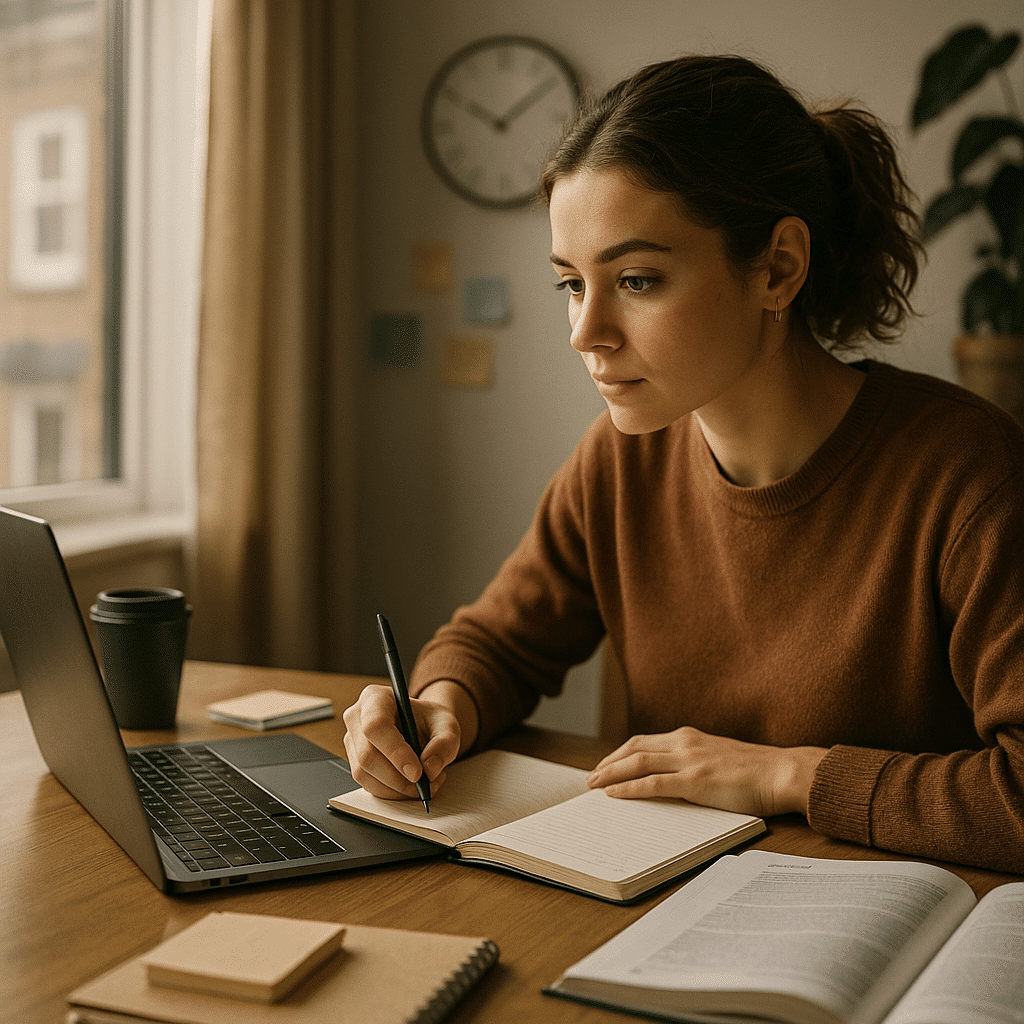 Tips mestre nettbaserte studier struktur fokus studieteknikk gir progresjon hovedbilde